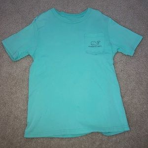 Teal vineyard vines t-shirt